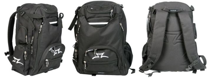 Mugursoma AO Transit Backpack Black White