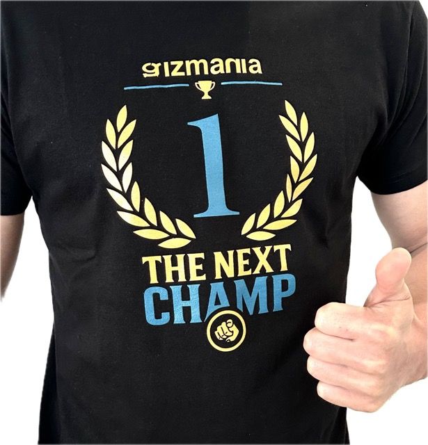 T krekls Gizmania THE NEXT CHAMP
