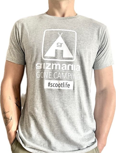T krekls Gizmania Gone Camping #scootlife