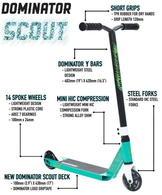 Triku skrejriteņis Dominator Scout Red White